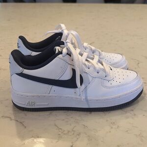Nike Air White and Navy Low-Top Sneakers